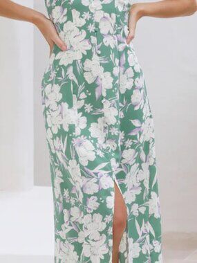 Fortunate One Slip Floral Maxi Dress Small